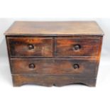 An 18th/19thC. rosewood commode with recessed hand