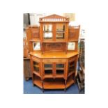 An Edwardian oak chiffonier, 46in wide x 14.5in de