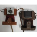 A Vano camera twinned with a Agfa Isolette