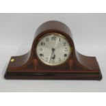 An Edwardian mantle clock, 9.5in tall