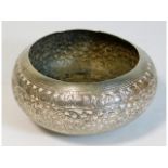 A white metal bowl, possibly from Oban, 148.5g, 5i