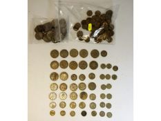 A quantity of pre-1946 coinage, 374g twinned with
