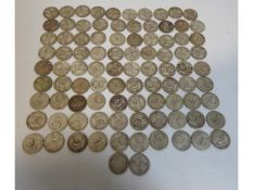 A quantity of pre-1946 shillings, 506g