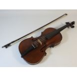 A violin labelled Antonius Stradivarius Cremonensi