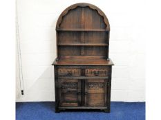 A small Jaycee oak cottage dresser, 38in wide x 17