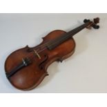 A German violin labelled Jacobus Stainer in Absam prope Oenipontum, dated 1765, one piece back, one
