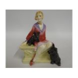 A Doulton HN1281 porcelain figure "Scotties" a/f,