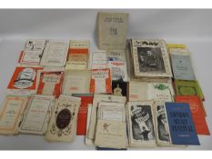 A quantity of vintage theatre programmes including