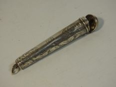 A William Vale & Sons 1919 silver cheroot holder,