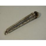 A William Vale & Sons 1919 silver cheroot holder,