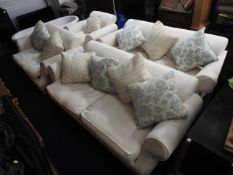 A four piece DFS upholstered suite, benefit a clea