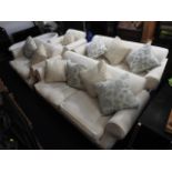 A four piece DFS upholstered suite, benefit a clea