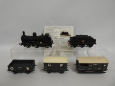 A scratch built model train, some faults