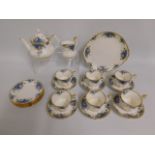 Twenty one pieces of Royal Albert "Moonlight Rose" tea ware, teapot & cream jug are first quality, t