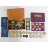 A quantity of mixed coinage & crowns including coi