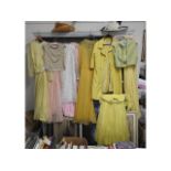 A quantity of vintage ladies clothes, 1950/60's in