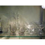 Six early 19thC. Georgian glass custard cups, one