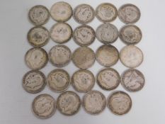 A quantity of pre-1920 half crowns, 334.5g