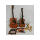 A Shaftesbury Rodeo VI guitar, one other guitar, a