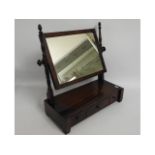 A 19thC. mahogany dressing table mirror with drawe