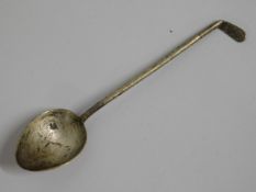 A novelty, 1937 London silver golf spoon inscribed