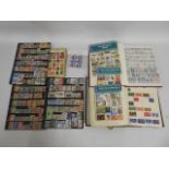 A selection of various stamp albums including some