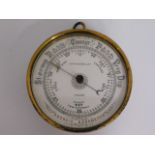 A Veitch & Sons aneroid barometer, 5.25in diameter