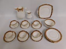 A Royal Albert coffee set, some a/f