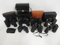 Eight pairs of binoculars inclsuign Mark Scheffel