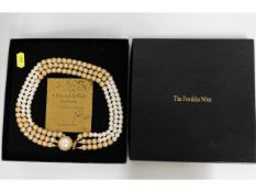 Franklin Mint Shakira Caine pearl necklace