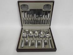 A 44 piece stainless steel Viners canteen of cutle