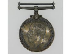 A WW1 medal awarded to Pte. T. R. Taggart 12th S.