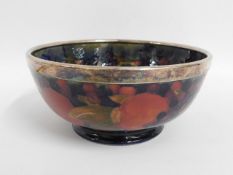 A Moorcroft pottery pomegranate bowl, some crazing