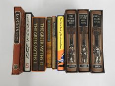 A collection of cased Folio Society books includin