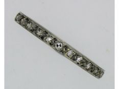 An 18ct white gold eternity ring set with approx.