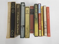 A collection of cased Folio Society books includin