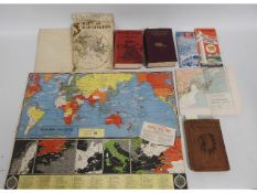 A quantity of vintage books & maps relating to Can
