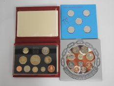A 1997 coin set including a £5 coin, twinned with