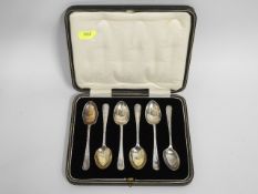 A case of Sheffield silver teaspoons, 1929 by Jame