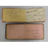 Two autograph albums including Stanley Matthews &