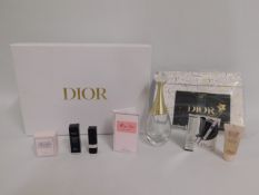 An assortment of Christian Dior products