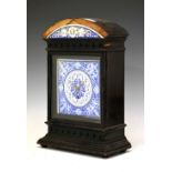 Aesthetic ebonised and tile clock (A/F)