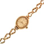 Lady's 9ct gold bracelet watch