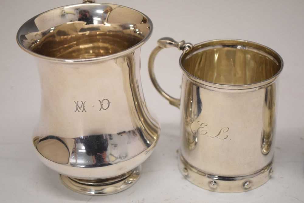 Three silver Christening mugs - Image 4 of 7