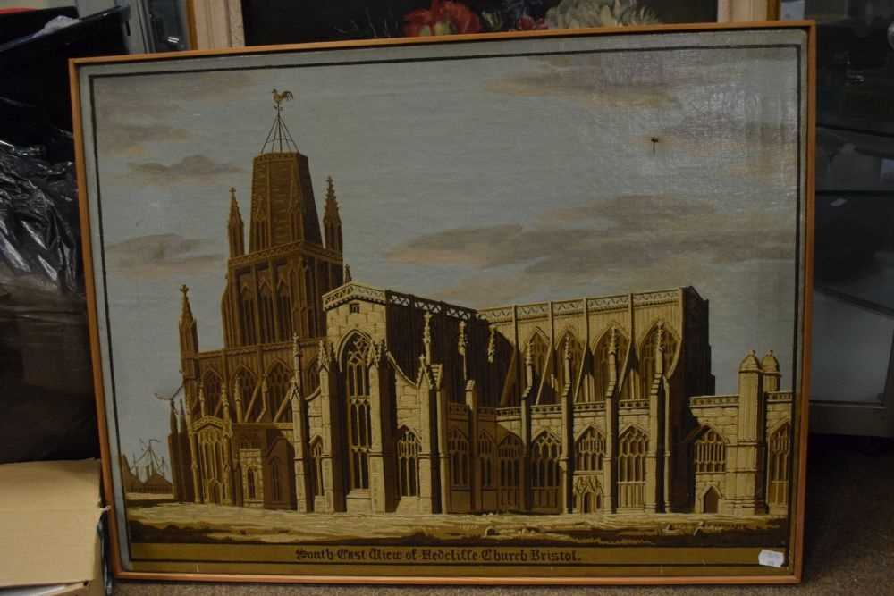 English School - 19th Century, Oil on canvas, 'South East View of Redcliffe Church, Bristol' - Image 2 of 5