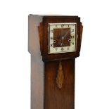 Oak Art Deco grandmother clock