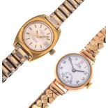 Lady's 9ct gold watch and Rotary GP watch