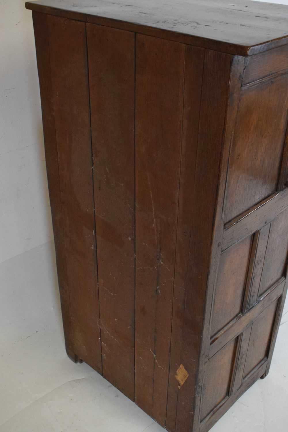 Small old reproduction press or court cupboard - Image 7 of 7