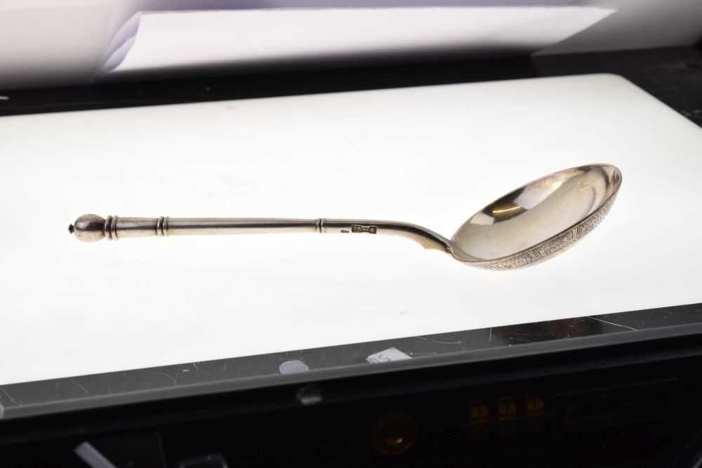 Late 20th Century '84' standard silver Russian spoon - Image 2 of 6