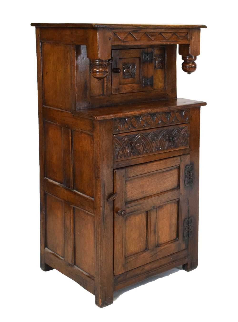 Small old reproduction press or court cupboard